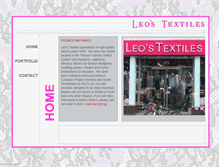 Tablet Screenshot of leostextiles.com